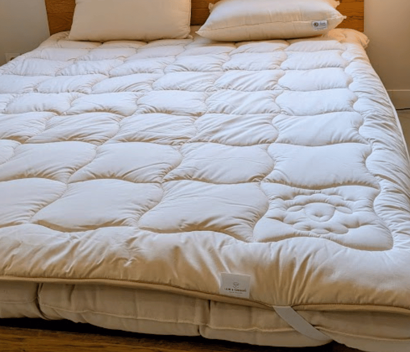 Surmatelas Fin en laine naturelle