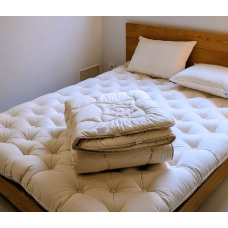 Surmatelas Fin en laine naturelle